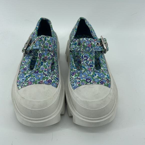 NWOT Jeffrey Campbell Enfance floral print lugged chunky platform Mary Jane’s 6 - Picture 2 of 6